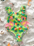 Pineapple Flamingo Swimsuit