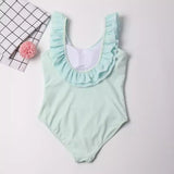 Cartoon Mermaid Princess Printed Swimsuit