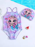 Mermaid Print Swimsuit
