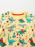 Dinosaur Print Children's Long-Sleeved Pullover
