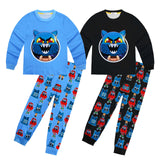 Halloween Cartoon Printed Long-Sleeved + Trousers Homewear Suit