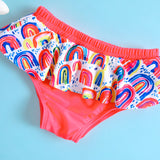 Rainbow Printing Swimsuit
