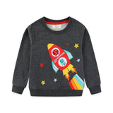 Embroidered Patch Casual Pullover