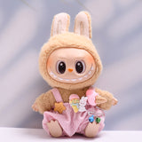 Labubu Clothes Only-Clothes Feeding Bottle Overalls Suit