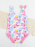 Cute Printed Swimsuit