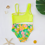 Flower Print Children's Swimsuit