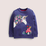 Unicorn Appliqu¨¦ Sweatshirt