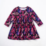 Halloween Long Sleeve Ghost Print Dress