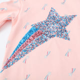 Sequined Long Sleeve Hooded Dress