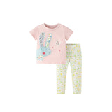 Children's round neck short-sleeved pants casual set