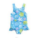 Children's Shell Printed Swimsuit
