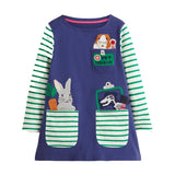 Animal Appliqu¨¦ Long Sleeve Dress