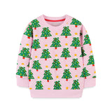 Christmas Sale-Tree Print Long Sleeve Pullover