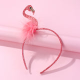 Flamingo Feather Headband