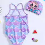 Mermaid Print Swimsuit