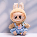 Labubu Clothes Only-Clothes Feeding Bottle Overalls Suit