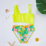 Flower Print Children's Swimsuit