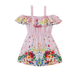Spaghetti-Strap Floral Print Jumpsuit