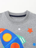 Rocket Print Sweatshirt Suit