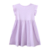 Unicorn Affixed Cloth Embroidered Flower Princess Dress