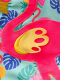 Flamingo Ruffled Cartoon Swimsuit