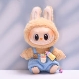 Labubu Clothes Only-Clothes Feeding Bottle Overalls Suit