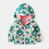 Printed Polar Fleece Shell Jacket