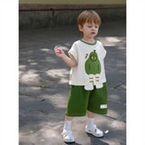 Cute Short Sleeve Shorts Suit