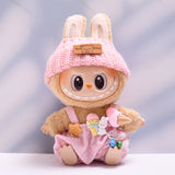 Labubu Clothes Only-Clothes Feeding Bottle Overalls Suit
