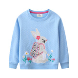 Rabbit Embroidered Patch Sweatshirt