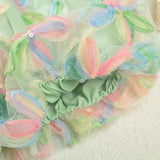 Sleeveless Straps Tulle Bow Dress