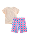 Cute Flowers Printing Suit