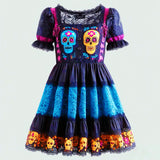 Lucky Sale-Halloween Short Sleeve Dress