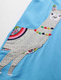 Alpaca Appliqu¨¦ Printed Dress - CCMOM