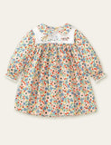 Animal Embroidery Floral Full Printed Dress - CCMOM