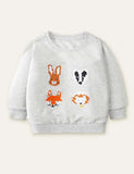 Animal Friends Printed Sweatshirt - CCMOM