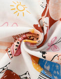 Animal Party Full Printed Long-Sleeved Pajamas - CCMOM