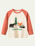 Animal Print Long Sleeve Bottoming Shirt