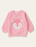 Animal Unicorn Appliqu¨¦ Embroidered Sweatshirt - CCMOM