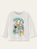 Animal World Printed Long-Sleeved T-shirt - CCMOM