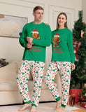 Christmas Cartoon Gingerbread Man Cute Printed Family Matchting Pajamas