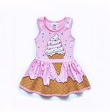 Lucky Sale-Ice Cream Sleeveless Dress