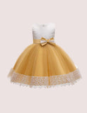 Bow Mesh Party Dress - CCMOM