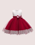 Bow Mesh Party Dress - CCMOM
