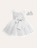 Bow Mesh Sleeveless Dress - CCMOM