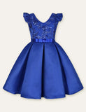Bow Sleeveless Party Dress - CCMOM