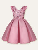 Bow Sleeveless Party Dress - CCMOM