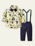 Bowknot Dinosaur Full Printed Party Set