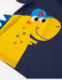 Boy Cartoon Dinosaur Patch T-shirt - CCMOM