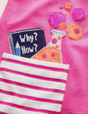 Ccmom Toddler Girl Artist Appliqu¨¦ Pocket Casual Dress - CCMOM